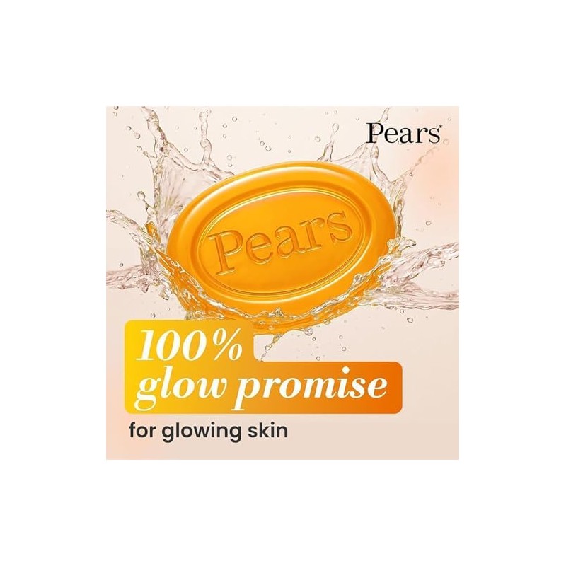 Pears Pure & Gentle Transparent Soap Bar 3 Pack (125g