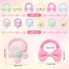 12Pcs Soft Hair Bobbles for Baby Girls - Bow &