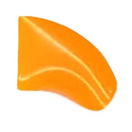 Pretty Claws 60 Piece Soft Nail Caps with Adhesive for Dog Claws - Fluorescent Orange Small