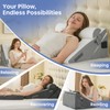 Sasttie Wedge Pillow Set for After Surgery, 4PCS Adjustable Bed