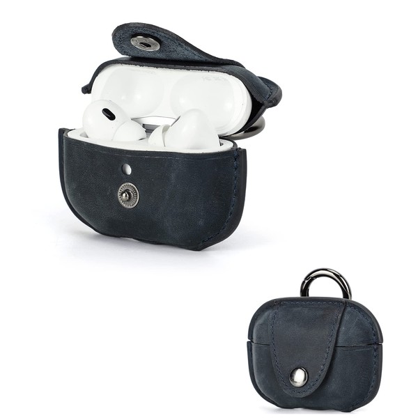 Hiram Leather Headphone Case Dustproof Genuine Leather Cover for Air