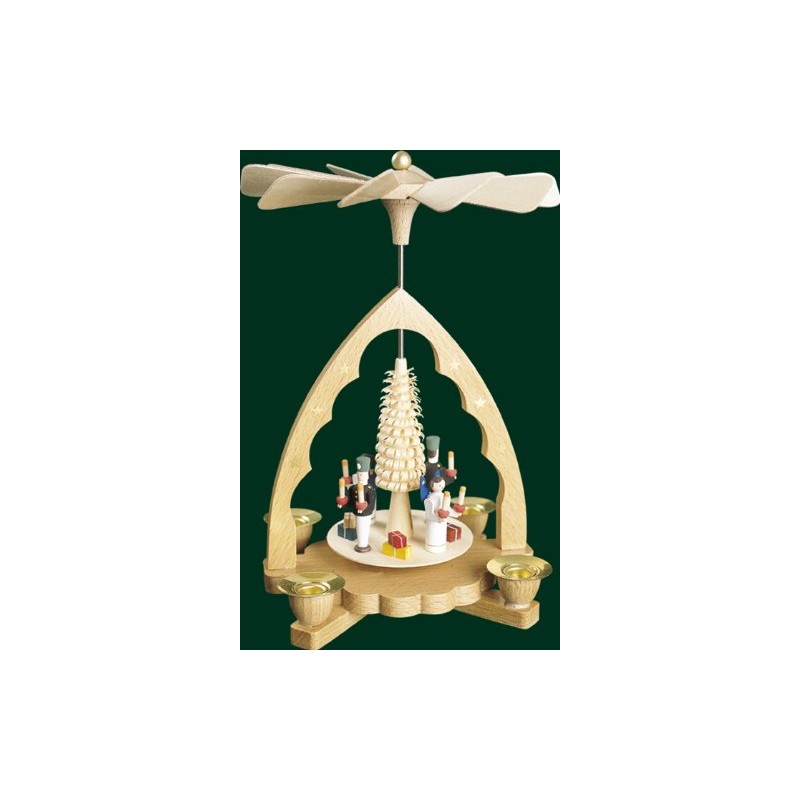 Christmas Pyramid Ore Mountains Richard Glässer Seiffen Angel and Miner,