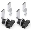 Loclink Thumb Operated Offset Cam Lock 2PCS, Black Plastic Coated