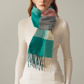 Women's Scarf Classic Tassel Plaid Super Soft Classic Cashmere Feel Fall Winter Scarves Tartan Warm Chunky Wrap Shawl