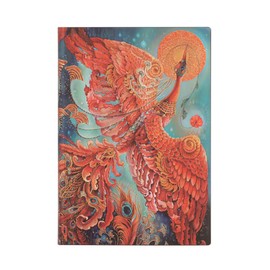 Paperblanks | Firebird | Birds of Happiness | Softcover Flexi | Midi | Unlined | 176 Pg | 100 GSM