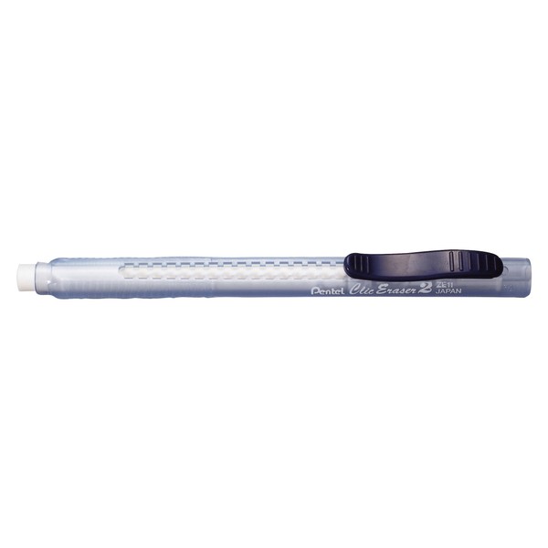 Pentel Clic Eraser Pen - Transparent Blue (Pack of 12), ZE11T-C