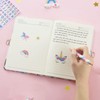 Unicorn Diary Set - Glitter Notebook Gift for Girls Children