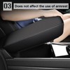 AOMSAZTO Carbon Fiber Armrest Covers for 2016-2023 Nissan Maxima Black