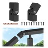 BLIKA 2 Pack Vertical Pivot Connectors with Screws, 180° Adjustable
