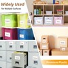NIUBIER Storage Bin Labels, 36 Pack Clear Adhesive Pockets, Index