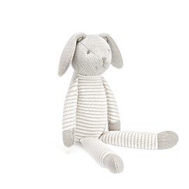 Mousehouse Gifts Adorable Knitted Bunny Plush Toy (Medium (Grey))