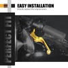 NICECNC Gold Hand Levers Brake Clutch Rod Compatible with Harley