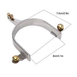 Cikonielf Spurs Western Stainless Steel Wheel Spurs Stainless Steel Spores for Riding Horses