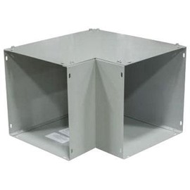 Milbank 66L90S 90 Degree Top Access Elbow 6 Inch x 6 Inch Steel ANSI 61 Gray Polyester Powder Coated