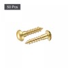 sourcing map Wood Screws M3 x 12 mm Slotted Round
