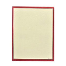 Gartner Studios Papel de papelería con borde rojo, 100 unidades, (78466)