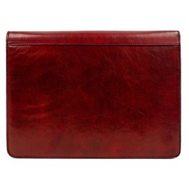 Time Resistance Leather Portfolio - A4 Document Folder - Padfolio - Italian Handcrafted Organizer Folio - Gift Box Included