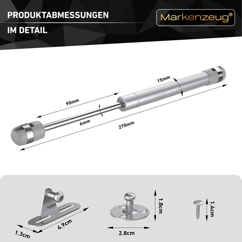 MARKENZEUG Gasdruckfeder - 150N (2 Stk)