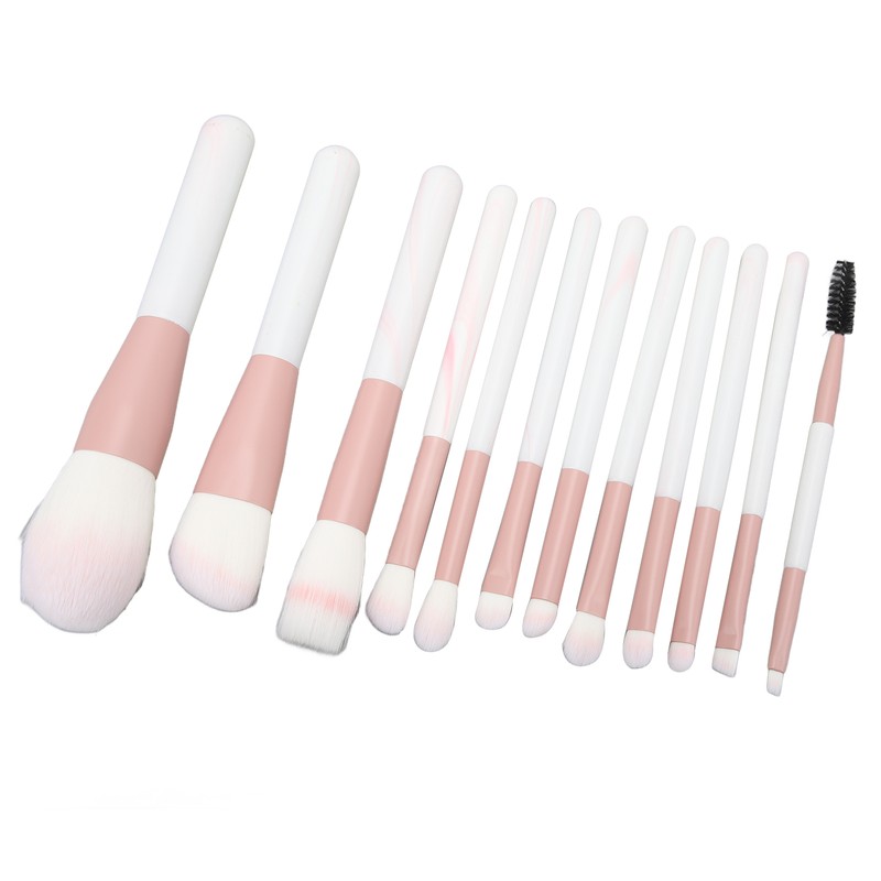 12Pcs Makeup Brushes Set Synthetic Cosmetic Brush Artificial Fiber Soft