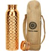 34 Oz Copper Bottle For Drinking Pack of 2 Pure