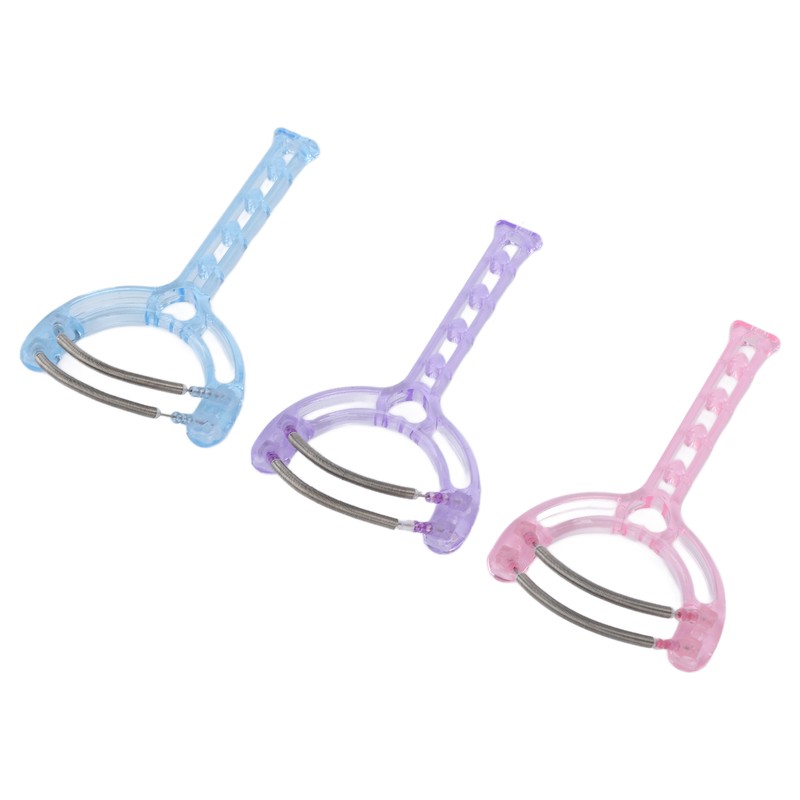 3PCS Facial Hair Removal Spring Handheld Face Epilator for Women