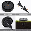 Joomer Solar Ground Lights, 16 Pack 8 LED Solar Lights