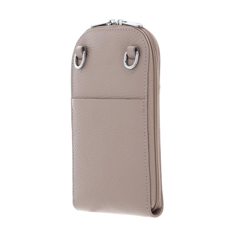 Mandarina Duck Women's Mellow Leather Vertical Holder, Warm Taupe