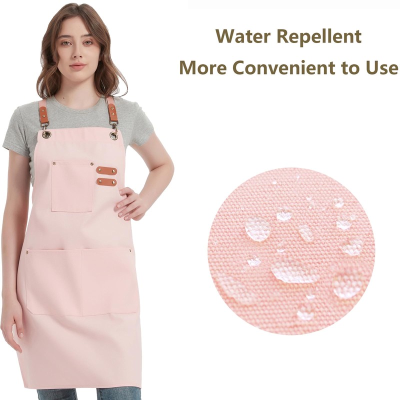 AFUN Chef Aprons for Women Men with Large Pockets, Cotton