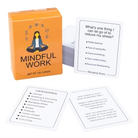 BayWel - Mindful Work - Mindfulness Cards for Working Professionals - Prompts for Making Work More Meaningful - Use Daily to Support Mindfulness at Work