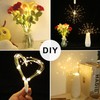 ACALEPH 120LED Firework Lights Rechargeable,Hanging Likes Star Fairy String Light