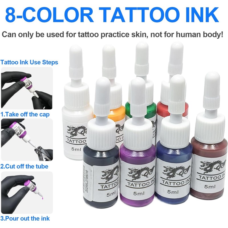OZER Kit De Máquina De Tatuar Inalámbrica Con Pluma Giratoria,