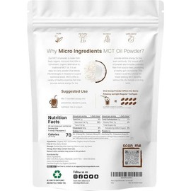 proxy Microingredients O MCT Oil Prebiotic Fiber 454g / 마이크로인그리디언츠 O MCT 오일 프리바이오틱 화이버 454g