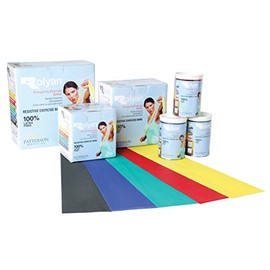 ROLYAN Energising Exercise Bands Latex Free, 5m, Red Medium, Elastic Band For Upper Body, Lower Body, and Core Exercise, Physical Therapy, Pilates, Home Workouts, and Rehab, Fitness Band