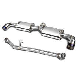 DNA Motoring CBEMRX8BT Stainless Steel Cat back Exhaust System