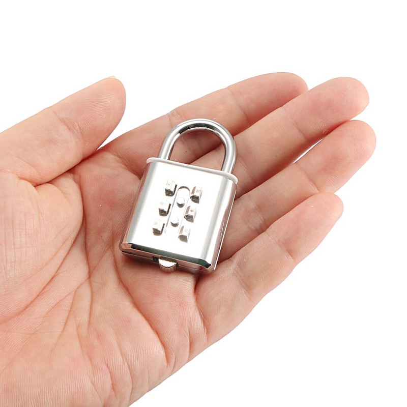 sourcing map 6-Digit Combination Padlock Push Button Lock for Locker