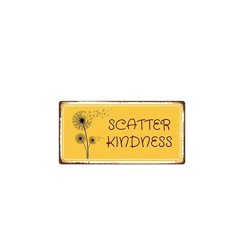 Deerts 2489HS Scatter Kindness - Cartel colgante de aluminio (12,7