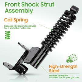 10L0L Golf Cart Front Shock Strut Assembly for EZGO RXV 2008-up G&E, Driver and Passenger Side, OEM# 601246 603024