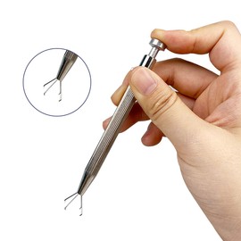 TANJIN Jewelry Gemstone Pick Up Holder Tool 4 Prongs Diamond Claw Tweezers Parts Beads