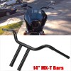 Cequent Unbranded Black 14" Rise MX-T Bar Handlebar For Harley
