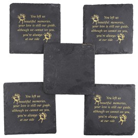 Rockcloud Square Shaped Pet Grave Stone for Dog or Cat Hand-Carved Memorial Stone Garden Stone Gift for Pet Remembrance