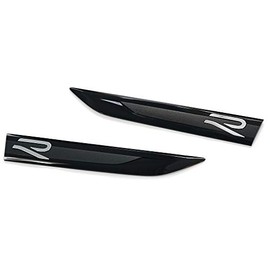 Volkswagen 5H0853688 Badges Mudguard Side Emblem Logo Black Chrome