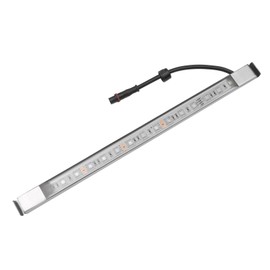 NECKCLOUSE 12" Stainless Steel Pool Fountain with Multi-Color LED Light, Waterfall Spillway with Wide Flow Platform & Remote, Outdoor Garden Water Feature with Spillway Cleaning Kit, Recessed/Hanging Install