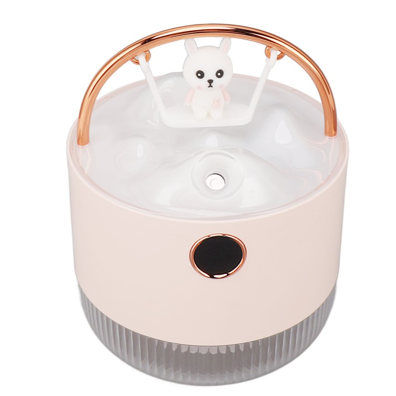 Mini Humidifier 600ml 40ml/H Dual Mode Bear On Swing Night