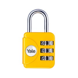 Yale - YP1/28/121/1Y Standard Sicherheitsgepäck Kombination Vorhängeschloss - Gelb