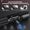 Rechargeable Flashlights 2 Pack, RECHOO High Lumens LED Tactical Flashlight