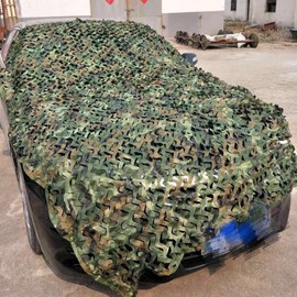 Camouflage Net, Army Military Hunting Forest Camo Net for Camping, Outdoor Sun, Theme Party Decoration, Car Covers Camouflage Netting Camo Netting Oxford Fabric (Camo Green, 2x1.5M)