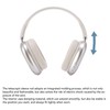 Luocute Bluetooth Over Ear Headphone, Adjustable Foldable Headset with Microphone