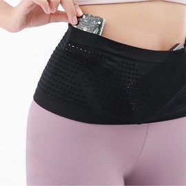 [Pick This] Elastic Flip Belt Running Waist Bag for Running, Travel, Hiking & Marathon - Anywhere OK Band Bag GS002835 Elastic Flip Belt Gray S 2ea