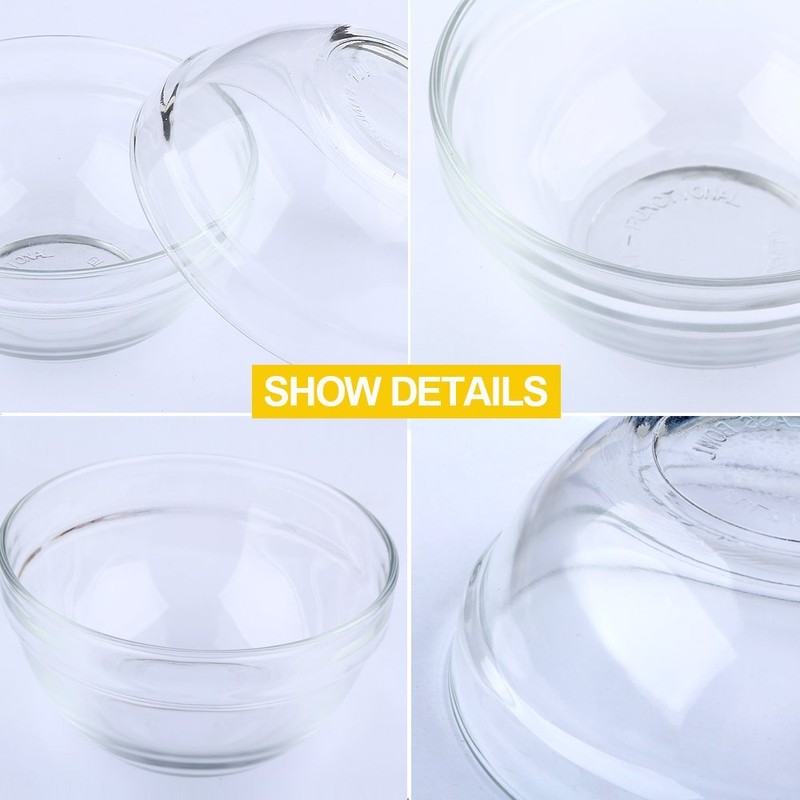 Maredash Mini Bowls 4 Inch Glass Bowls for Kitchen Prep,