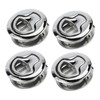 HYDDNice 4Pack 2-13/32" Dia. Flush Pull Hatch Latch 316 Stainless